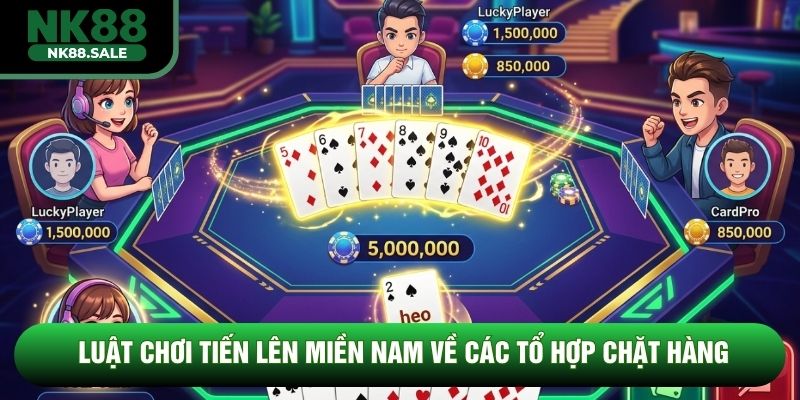Luật chơi tiến lên miền Nam về các tổ hợp chặt hàng